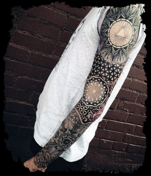 Geometric-Sleeve-Tattoo-Ideas