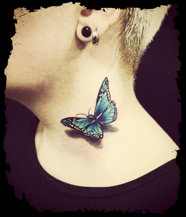 Butterfly-Neck-Tattoo-For-Men