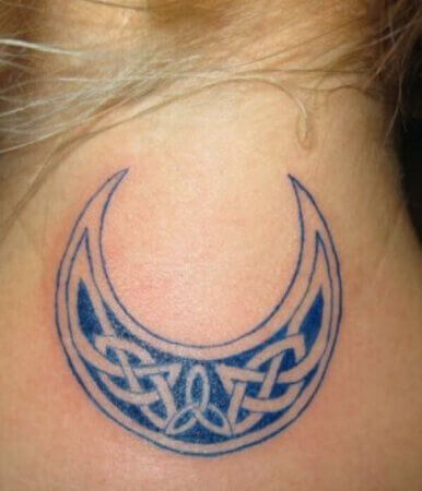 Blue Moon Back Tattoo Design - 19
