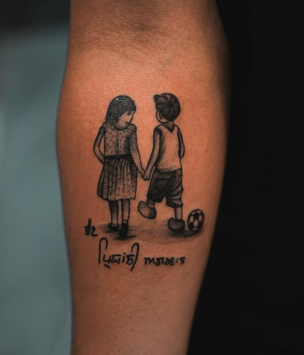 Brother or Sister Portrait - Trending Tattoo Brother-or-Sister-Portrait-Tattoo