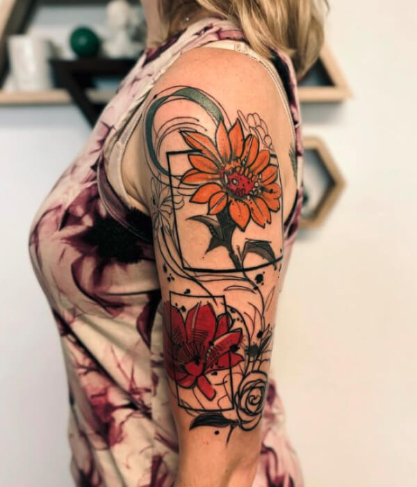 Dalis Flower Tattoo - Trending Tattoo Dali's-Flower-Tattoo