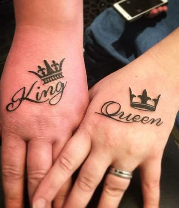 King and Queen Crowns - Trending Tattoo King-and-Queen-Crowns-Tattoo