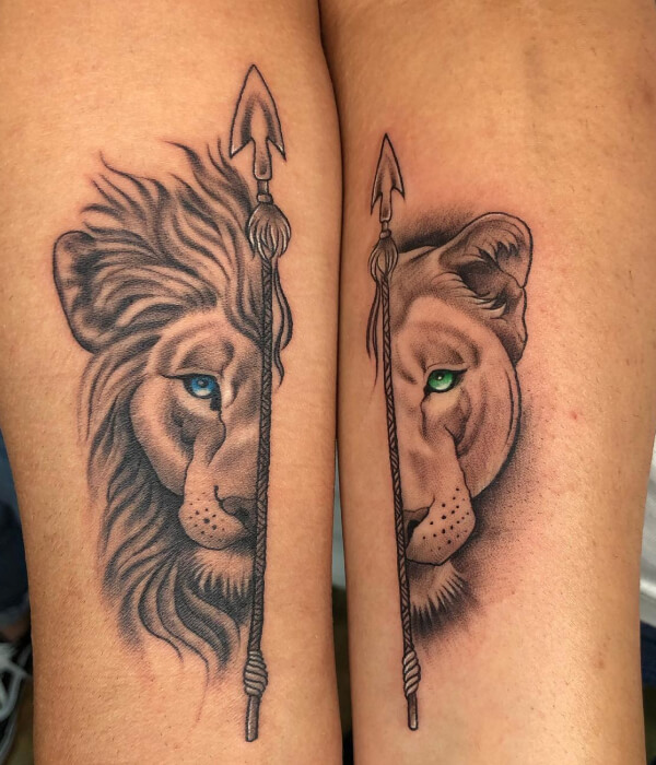 Lion Tattoo for Brother and Sister - Trending Tattoo Lion-Tattoo-for-Brother-and-Sister