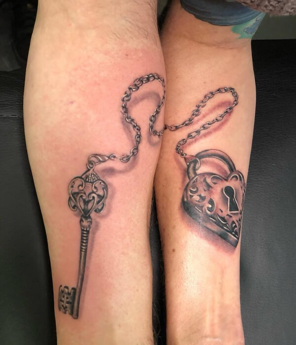 Lock and Key - Trending Tattoo Lock-and-Key-Tattoo