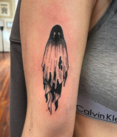 Small Ghost Tattoo Ideas - 3