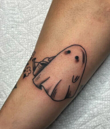 Small Ghost Tattoo Ideas - 7