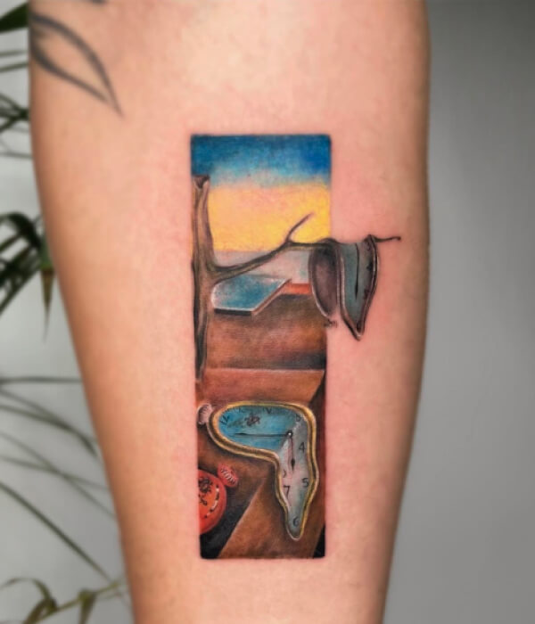 The Persistence of Memory Tattoo - Trending Tattoo The-Persistence-of-Memory-Tattoo