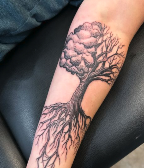 Tree with Roots - Trending Tattoo Tree-with-Roots-Tattoo