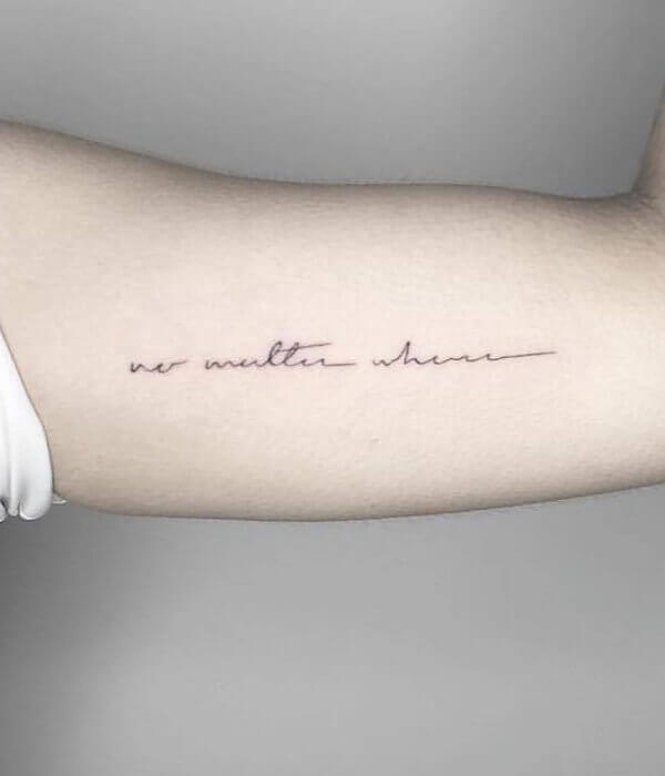 Writing Tattoo Ideas - 1