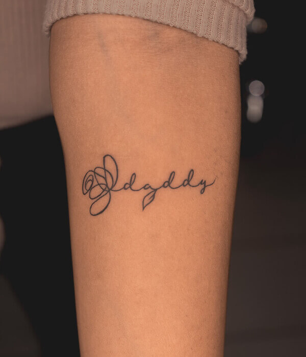 Writing Tattoo Ideas - 2
