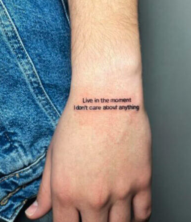 Writing Tattoo Ideas - 3