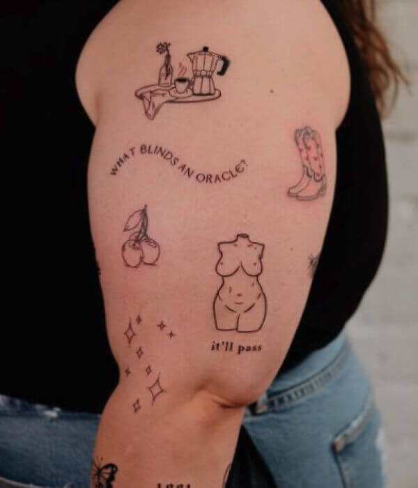 EXPECTED TATTOO TREND 2025 Sticker Sleeves - Trending Tattoo TATTOO-TREND-2025-Sticker-Sleeves