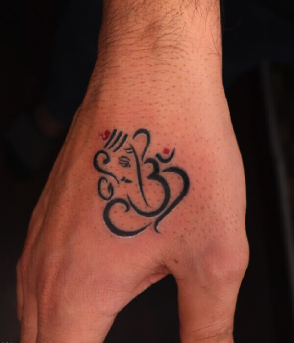 Ganesh with Om Symbol - Trending Tattoo Ganesh-with-Om-Symbol