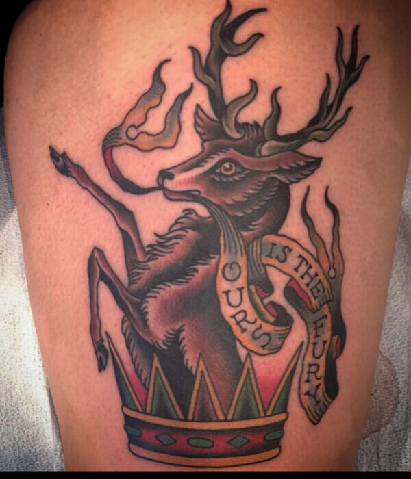 House Baratheon Stag Tattoo - Trending Tattoo House-Baratheon-Stag-Tattoo