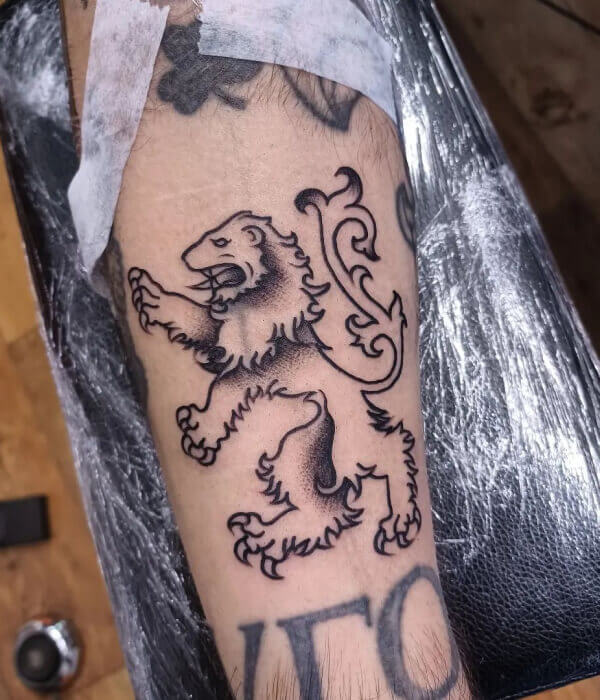 House Lannister Lion Tattoo - Trending Tattoo House-Lannister-Lion-Tattoo