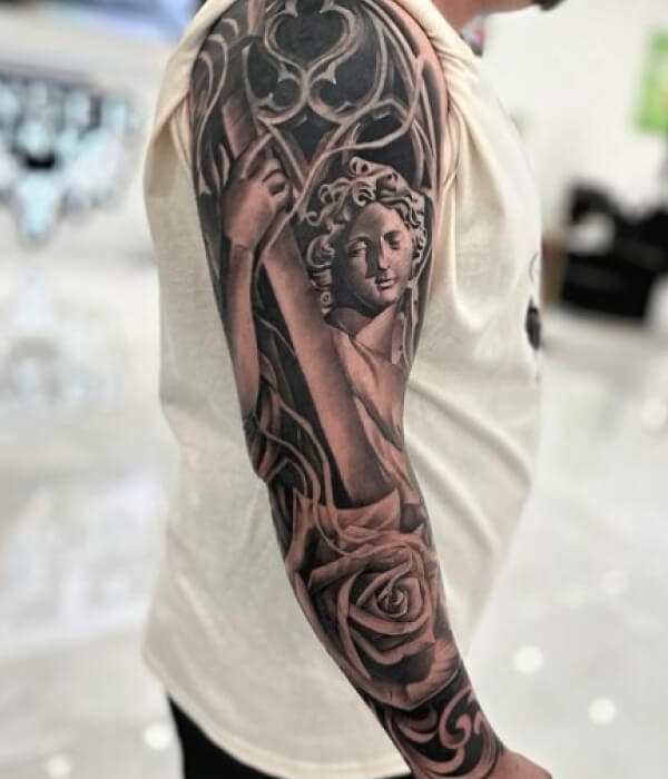 MusicInspired Tattoos - Trending Tattoo Music-Inspired-Full-Arm-Tattoo-For-Men