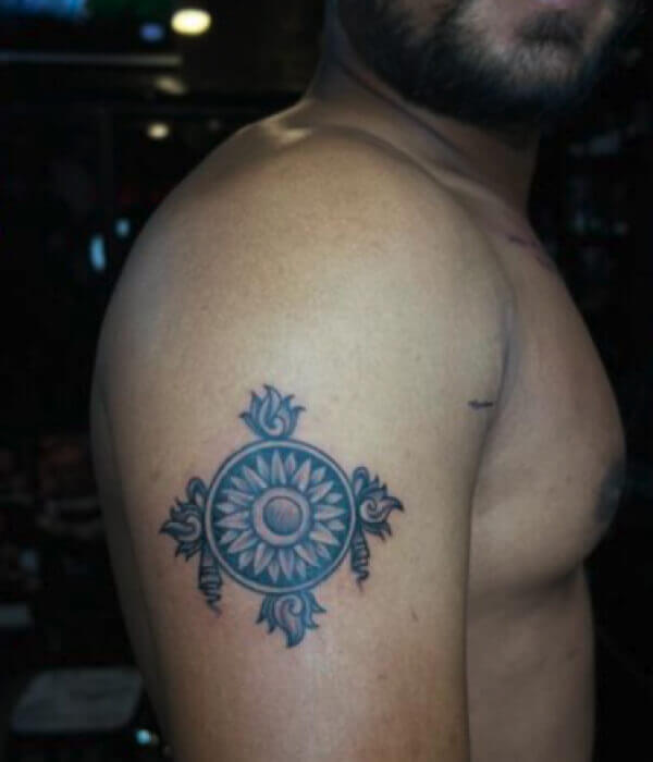 Sudarshan Chakra Tattoo 2 - Trending Tattoo Sudarshan-Chakra-Tattoo-Ideas