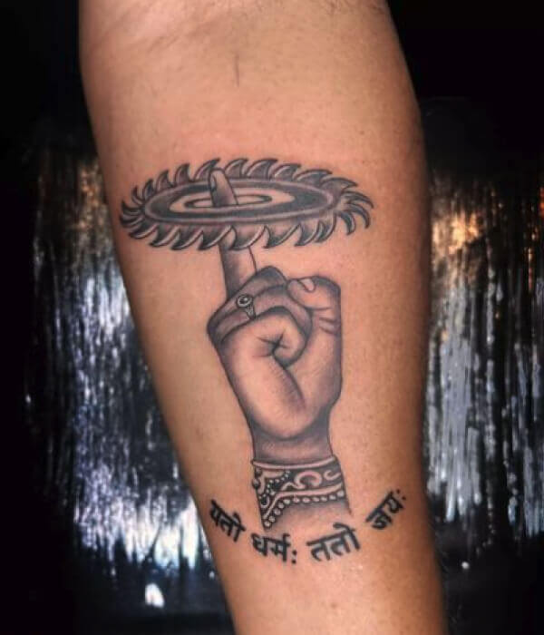 Sudarshan Chakra Tattoo 5 - Trending Tattoo Sudarshan-Chakra-Tattoo