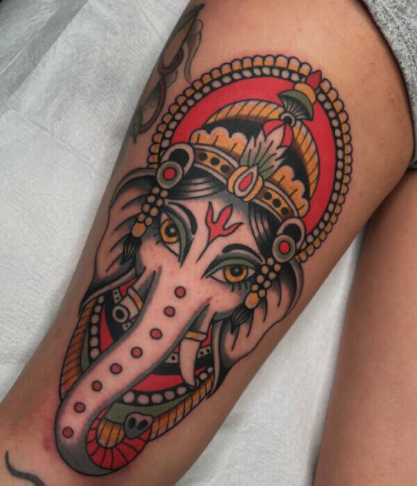 Traditional Ganesh Design - Trending Tattoo Traditional-Ganesh-Design