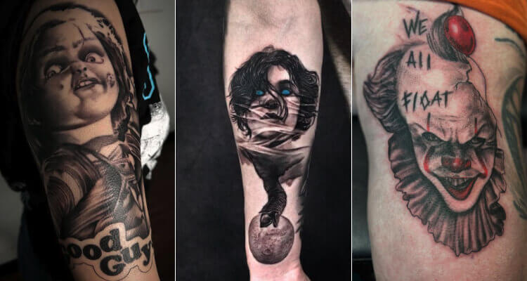 160+ Realistic Horror Tattoo Designs Horror Themed Tattoos