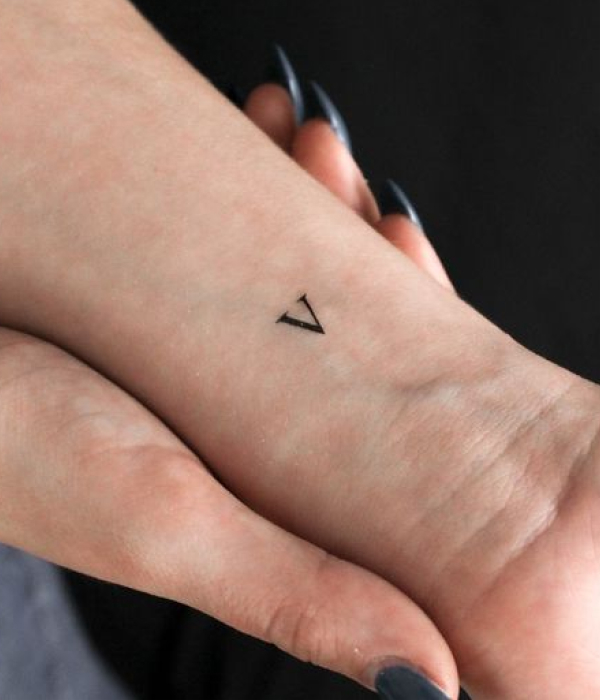 Hidden Letter V Tattoo - Trending Tattoo Hidden-Letter-V-Tattoo