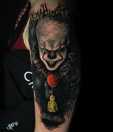 Spooky Pennywise Tattoo 1