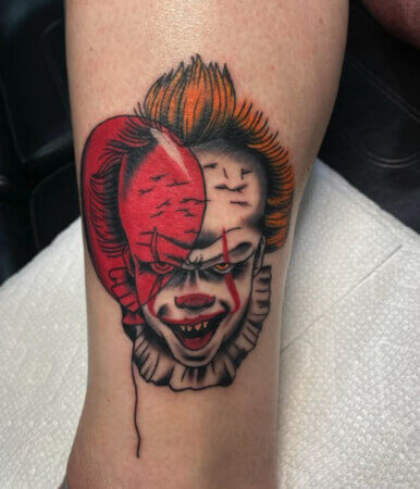 Spooky Pennywise Tattoo 11