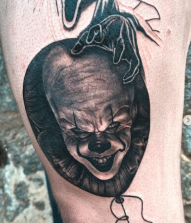 Spooky Pennywise Tattoo 2