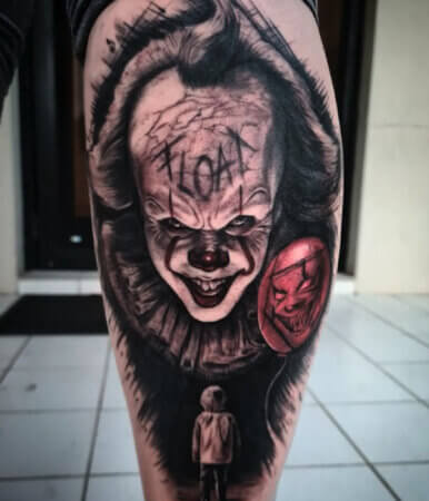 Spooky Pennywise Tattoo 4