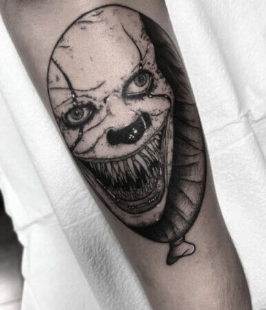 Spooky Pennywise Tattoo 5