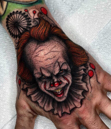 Spooky Pennywise Tattoo 8