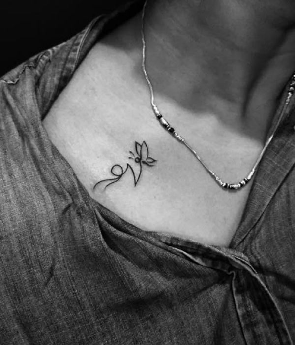V Letter with Butterfly - Trending Tattoo V-Letter-with-Butterfly