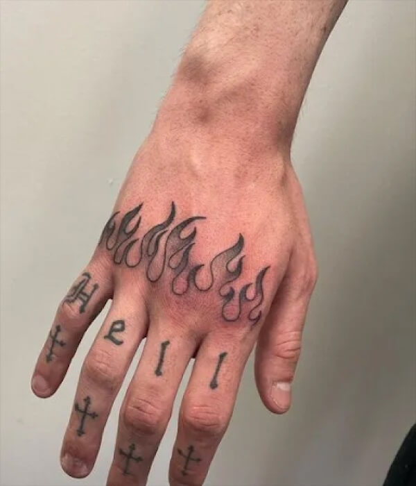 Flame Alphabet tattoo - Trending Tattoo Flame-Alphabet-tattoo