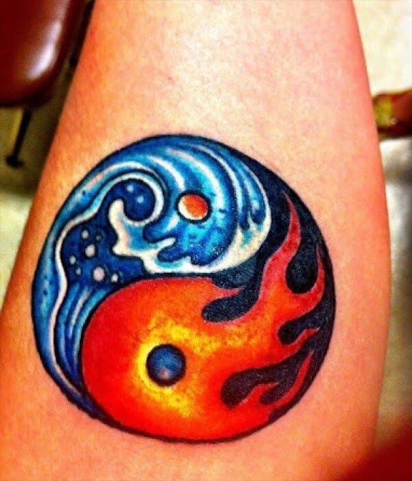 Flame and Ice tattoo - Trending Tattoo Flame-and-Ice-tattoo