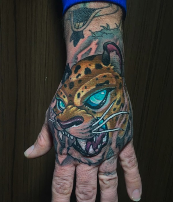 Jaguar Tattoo on Hand - Trending Tattoo Jaguar Tattoo on Hand