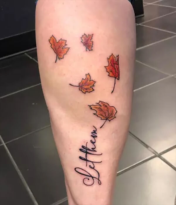 Let Them with Maple Leaves - Trending Tattoo Let-Them-with-Maple-Leaves