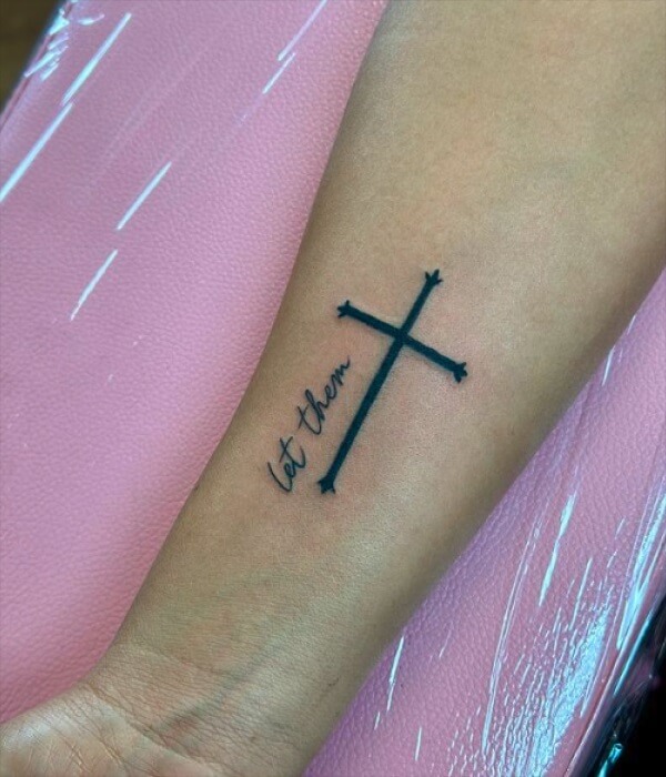 Let Them with a Cross - Trending Tattoo Let-Them-with-a-Cross