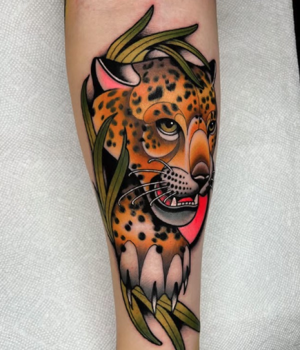 Traditional Jaguar Tattoo - Trending Tattoo Traditional-Jaguar-Tattoo