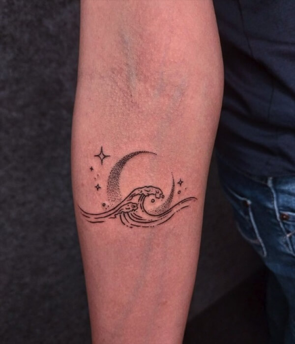 Wave Elements Tattoo - Trending Tattoo Wave-Elements-Tattoo
