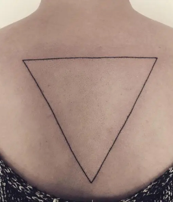 Upside Down Triangle Tattoo - Trending Tattoo Upside-Down-Triangle-Tattoo