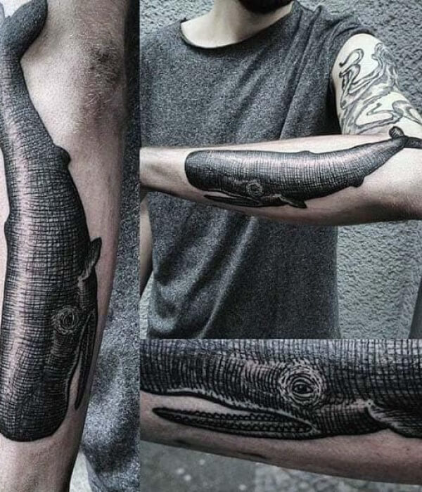 Woodcut Forearm Tattoo - Trending Tattoo Woodcut-Forearm-Tattoo