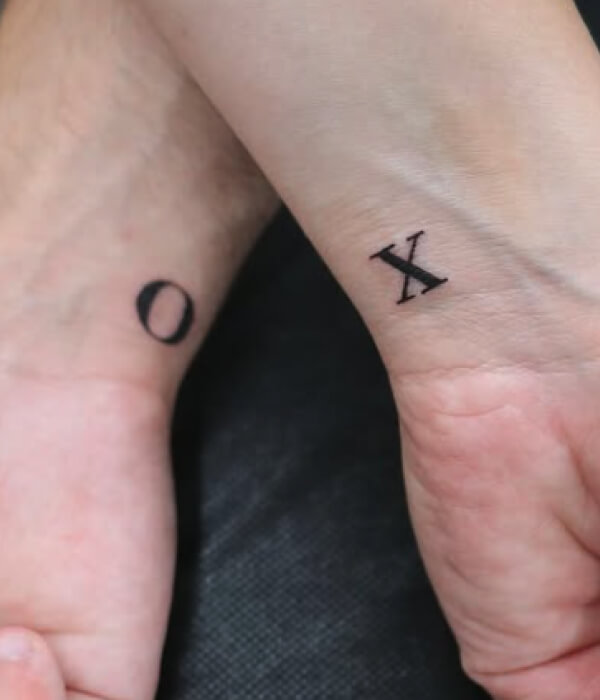 XO Couple Tattoo - Trending Tattoo XO-Couple-Tattoo