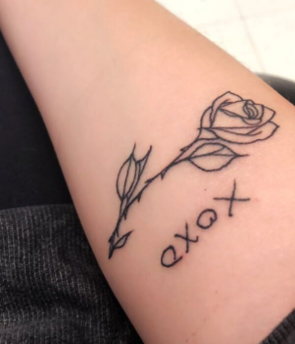XO Flower Tattoo - Trending Tattoo XO-Flower-Tattoo