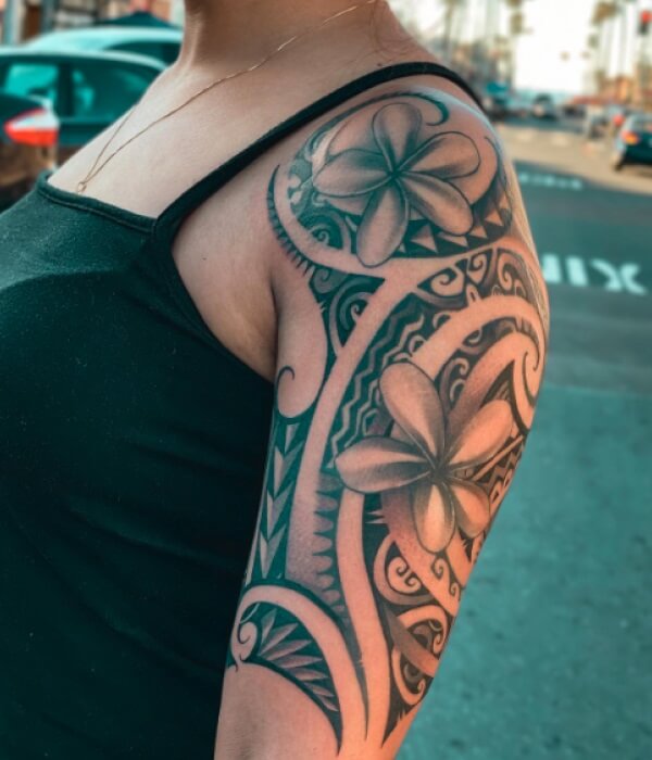 Hawaiian Tribal Shoulder Tattoo - Trending Tattoo Hawaiian-Tribal-Shoulder-Tattoo