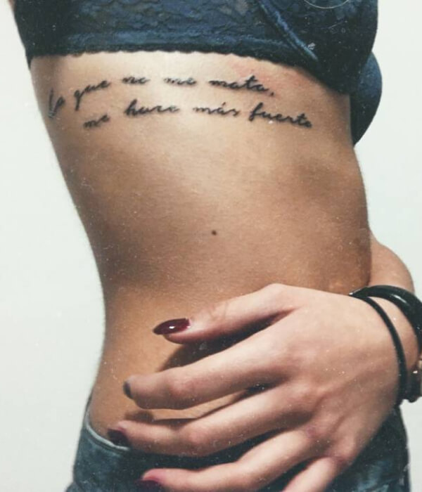 Lo que no me mata me hace mas Fuerte Phrase Tattoo - Trending Tattoo Lo-que-no-me-mata-me-hace-mas-Fuerte-Phrase-Tattoo