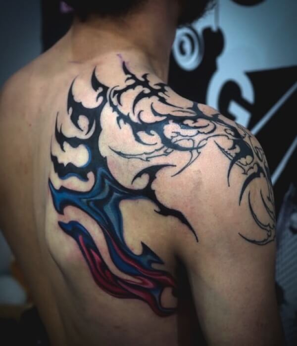Neo Tribal Shoulder Tattoo - Trending Tattoo Neo-Tribal-Shoulder-Tattoo