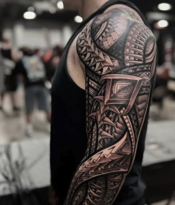 Tribal Tattoo Shoulder Sleeve Design - Trending Tattoo Tribal-Tattoo-Shoulder-Sleeve-Design
