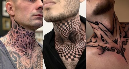 20 Best And Trendy Throat Tattoo for Men in 2025