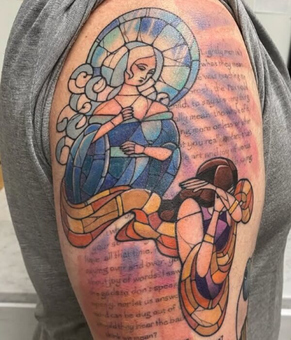 Stained Glass Effect - Trending Tattoo Stained-Glass-Effect