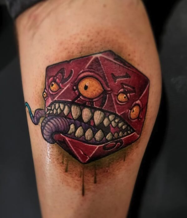 Mimic Dice Tattoo - Trending Tattoo Mimic Dice Tattoo